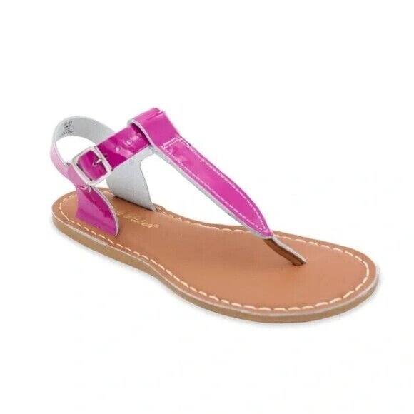Sal Water Big Girls 4 /Womens 6 Sun-San Sandals 200 Thong Sandal Fuchsia NEW - Picture 1 of 6
